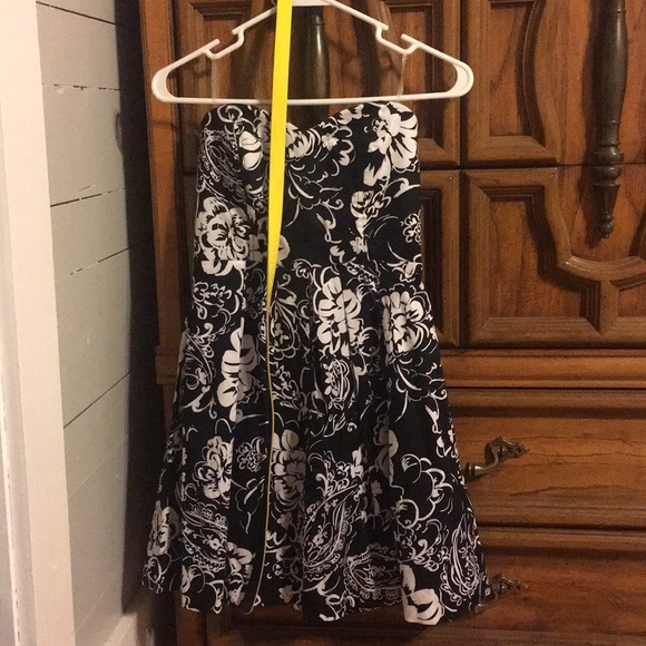 Strapless Dress Black and White - Picture 1 of 1
